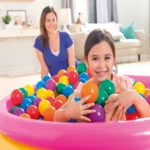 Mingi colorate Fun Ballz 8 cm, 100 bucăți, pentru centre de joacă, 2+ ani, Intex (49600) - imagine 2