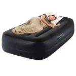 Pat gonflabil Twin Pillow Rest cu pompă încorporată, 99×191×42 cm, max. 136 kg, Intex (64122) - imagine 2