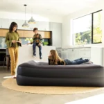 Pat gonflabil Queen Pillow Rest cu pompă încorporată, 152×203×42 cm, max. 272 kg, Intex (64124) - imagine 2