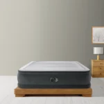 Pat gonflabil Queen Comfort-Plush cu pompă încorporată, 152×203×46 cm, max. 272 kg, Intex (64414) - imagine 3