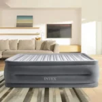 Pat gonflabil Queen Comfort-Plush cu pompă încorporată, 152×203×56 cm, max. 272 kg, Intex (64418) - imagine 7