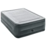 Pat gonflabil Queen Comfort-Plush cu pompă încorporată, 152×203×56 cm, max. 272 kg, Intex (64418)