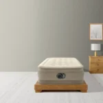 Pat gonflabil Twin Ultra Plush cu pompă încorporată, 99×191×46 cm, max. 136 kg, Intex (64426) - imagine 2