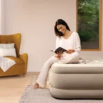 Pat gonflabil Queen Ultra Plush cu pompă încorporată, 152×203×46 cm, max. 272 kg, Intex (64428) - imagine 2