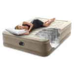 Pat gonflabil Queen Ultra Plush cu pompă încorporată, 152×203×46 cm, max. 272 kg, Intex (64428) - imagine 3