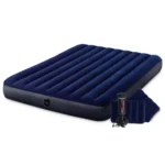 Saltea gonflabilă Queen Classic Downy cu perne și pompă de mână, 152×203×25 cm, max. 272 kg, Intex (64765) - imagine 9
