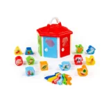 Căsuță educativă cu sorter de forme, chei și animale, Polesie (6011) - imagine 2