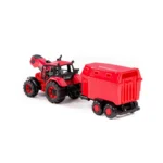 Tractor cu inerție Belarus cu remorcă pentru animale, Polesie (91499)