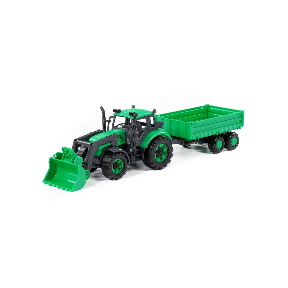 tractor-inertie-cu-remorca(1) Tractor cu inerție Progress cu remorcă basculantă, Polesie (91826) - imagine 1