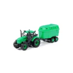 Tractor cu inerție Progress cu remorcă pentru animale, Polesie (91482)