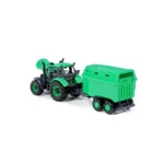 Tractor cu inerție Progress cu remorcă pentru animale, Polesie (91482) - imagine 3