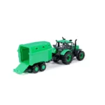 Tractor cu inerție Progress cu remorcă pentru animale, Polesie (91482) - imagine 4