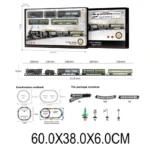 Cale ferata cu tren pe baterii,cu sunte si lumini (43345)