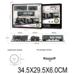 Cale ferata cu tren pe baterii,cu sunete si lumini (43369)