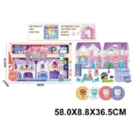 Casuta pentru papusi in set cu accesorii,cu lumini (76179)