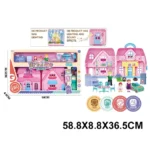 Casuta pentru papusi in set cu accesorii,cu lumini (76193)