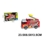 Masina autospeciala pentru pompieri cu inertie,cu sunete si lumini (19116)