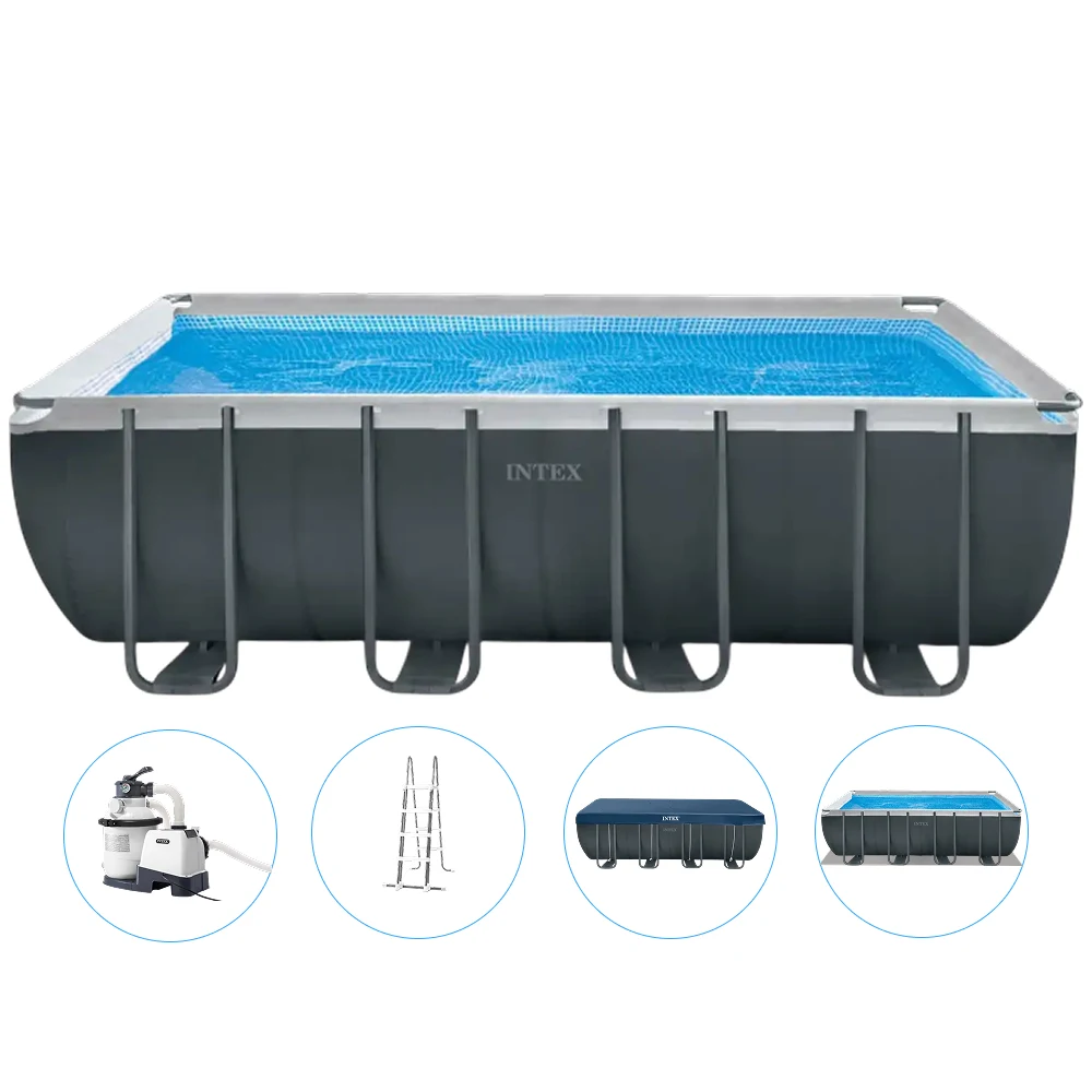 26356(1) Piscină cu cadru metalic Ultra XTR Frame 549×274×132 cm, 17203 L, filtru nisip 5700 l/h, set complet, Intex (26356) - imagine 1