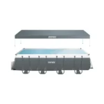 Piscină cu cadru metalic Ultra XTR Frame dreptunghiulară 732×366×132 cm, 31805 L, filtru nisip 7900 l/h, set complet, Intex (26364) - imagine 10