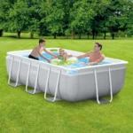 Piscină cu cadru metalic Prism Frame 300×175×80 cm, 3539 L, cu pompă 2006 L/h și scară, Intex (26784) - imagine 3
