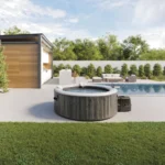 Spa gonflabil cu hidromasaj Greywood Deluxe, 196Ч196x71 cm, 795 L, 4 persoane, Intex (28440) - imagine 2