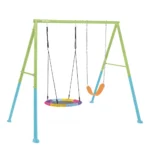 Leagăn 2 în 1 cu cadru metalic, 254×235×200 cm, 3–10 ani, Intex (44125)