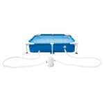 Piscină cu cadru metalic pentru animale de companie Pet Pool 152×152×30 cm, 537 L, filtru 1136 l/h, skimmer și prelată, Intex (48402) - imagine 4
