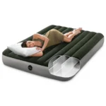 Saltea gonflabilă Queen Classic Downy cu pompă de picior, 152×203×25 cm, max. 136 kg, Intex (64763) - imagine 2