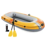 Barcă gonflabilă Challenger 2 cu vâsle și pompă, 236×114×41 cm, max. 200 kg, Intex (66312)