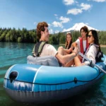 Barcă gonflabilă Excursion 4 cu vâsle și pompă, 315×165×43 cm, max. 500 kg, Intex (66324) - imagine 2