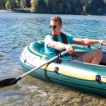 Vâsle pliabile din aluminiu pentru barcă, set 2 bucăți, 137 cm, Intex (69625) - imagine 2