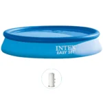Piscină gonflabilă Easy Set 396×84 cm, 7290 L, cu pompă de filtrare 2006 L/h, Intex (28142)