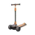 Trotinetă pentru copii cu 3 roți luminoase, platformă cu muzică și lumini, gri, RTM Scooter (56305)