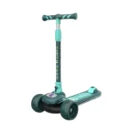 Trotinetă pentru copii cu 3 roți luminoase, platformă cu muzică și lumini, verde, RTM Scooter (53458)