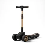 Trotinetă pentru copii cu 3 roți luminoase, muzică și lumini, negru, RTM Scooter (79694)