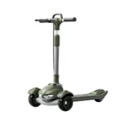 Trotinetă pentru copii cu 3 roți luminoase, far cu lumină, platformă cu muzică și Bluetooth, verde, RTM Scooter (41325)