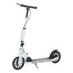 Trotinetă pentru copii cu 2 roți, frână de mână și ghidon reglabil, alb, RTM Scooter (97438)