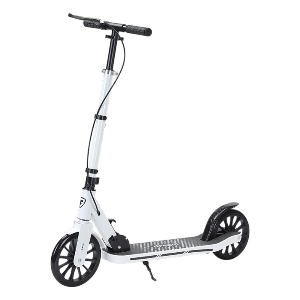 JSCT1(3) Trotinetă pentru copii cu 2 roți, frână de mână și ghidon reglabil, alb, RTM Scooter (97438) - imagine 1