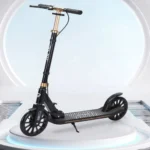 Trotinetă pentru copii cu 2 roți, frână de mână și ghidon reglabil, negru, RTM Scooter (95816) - imagine 3
