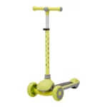 Trotinetă pentru copii cu 3 roți luminoase, platformă și ghidon cu lumini, verde, RTM Scooter (43817)