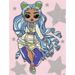 Pictură pe numere LOL Surprise O.M.G. Fashion Show Missy Frost, 30x40 cm, Ideyka (KHO6273)