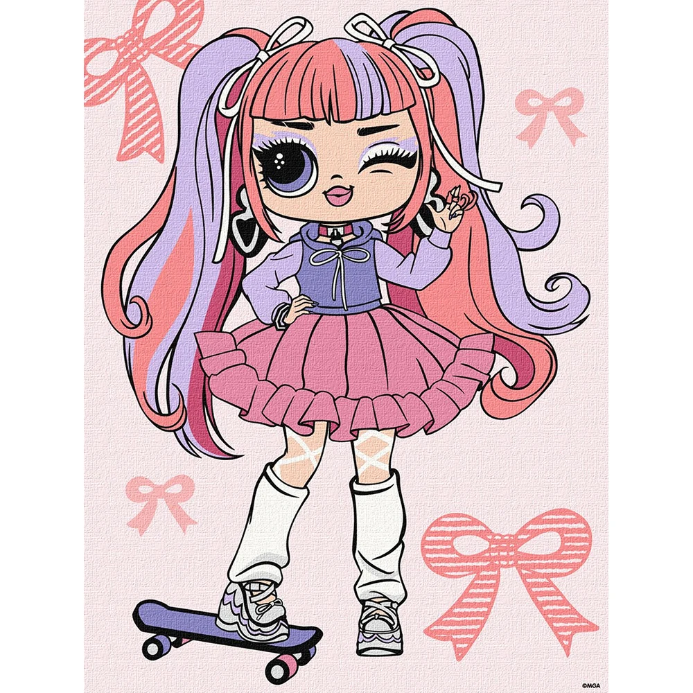 6282 Pictură pe numere LOL Surprise Tweens Ali Dance, 30x40 cm, Ideyka (KHO6282) - imagine 1