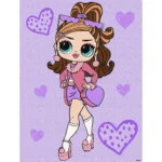 Pictură pe numere LOL Surprise Tweens Fancy Gurl, 30x40 cm, Ideyka (KHO6284)