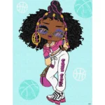 Pictură pe numere LOL Surprise Tweens Hoops Cutie, 30x40 cm, Ideyka (KHO6285)