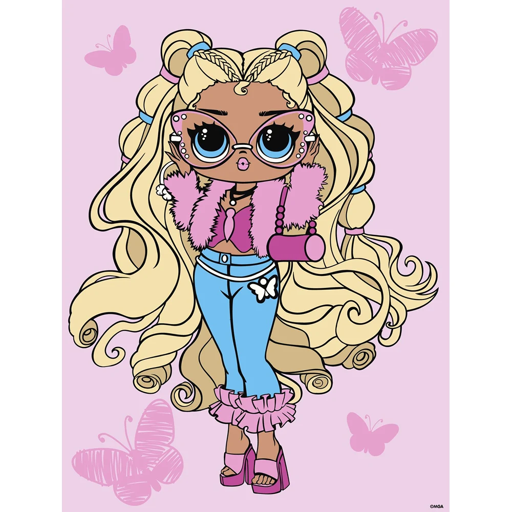 6286 Pictură pe numere LOL Surprise Tweens Olivia Flutter, 30x40 cm, Ideyka (KHO6286) - imagine 1