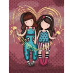 Pictură pe numere Focuri de artificii, 30x40 cm, Ideyka (KHO8681)