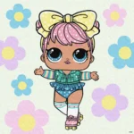 Pictură pe numere, LOL Surprise Spring Bling Dawn, 40x40 cm, Ideyka (KHO1101)