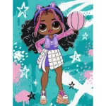 Pictură pe numere LOL Surprise Tweens Skate Dance Hoops Cutie, 30x40 cm, Ideyka (KHO1211)