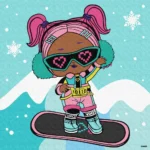 Pictură pe numere LOL Surprise Jolly Vibes V.R.Q.T., 25x25 cm, Ideyka (KHO1321)