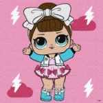 Pictură pe numere LOL Surprise Game On Fancy, 25x25 cm, Ideyka (KHO1322)